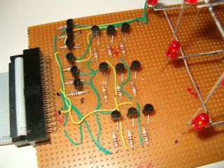 LED-Matrix, Treibertransistoren (3x3x3)