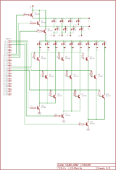 Schaltplan der LED-Matrix (3x3x3)