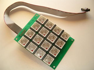Tastaturmatrix mit LEDs